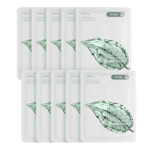 Isntree Mugwort Calming Gauze Mask 10ea